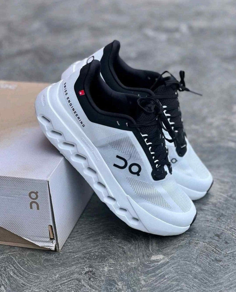 On Cloud Surfer Next White Black