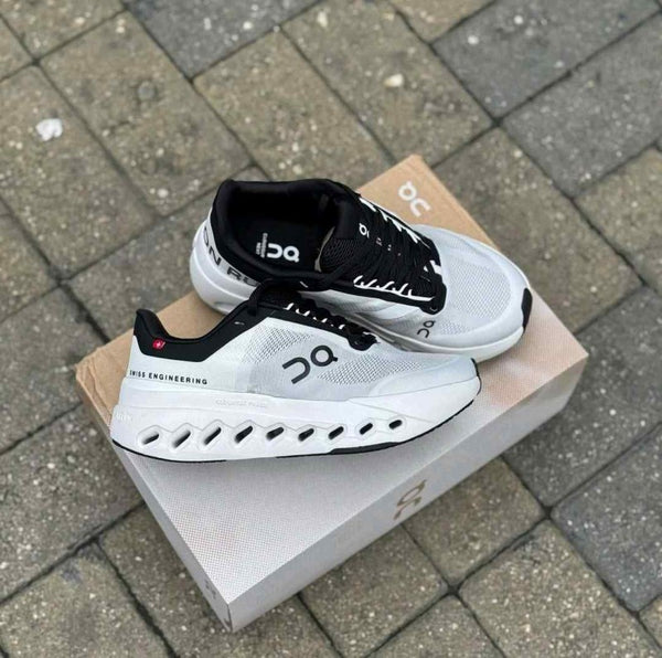 On Cloud Surfer Next White Black