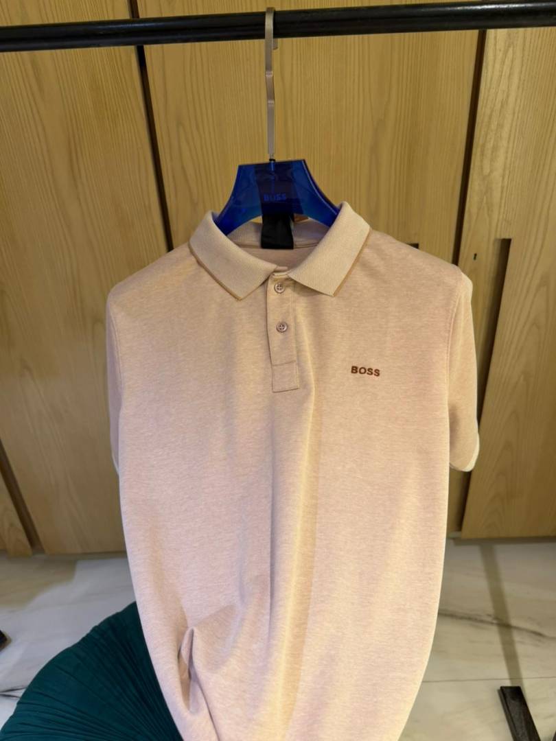 BOSS IMPORTED STORE ARTICLE POLO T-SHIRT BOX PACK LIGHT PINK