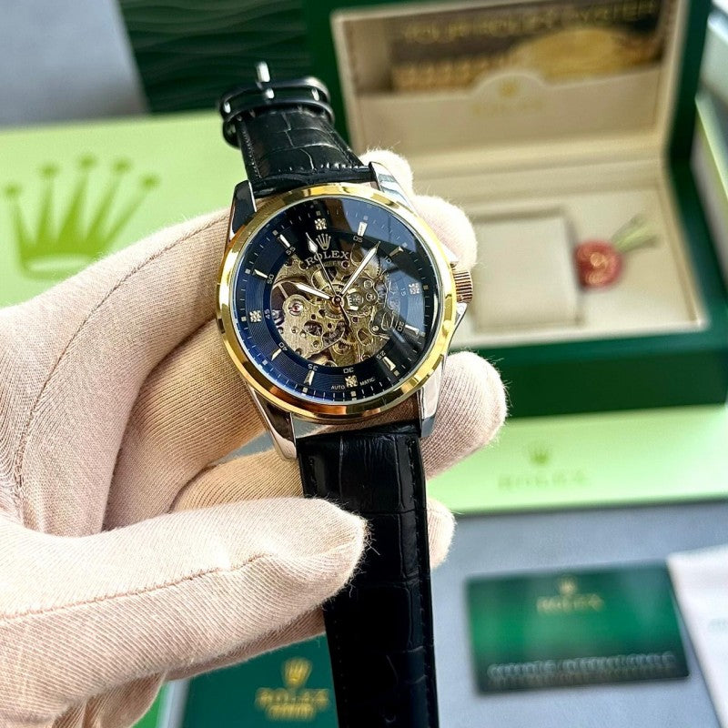 Rolex_Leather_Automatic_BlackGold