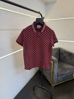 Gucci GG monogram imported polo tshirt maroon