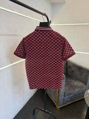 Gucci GG monogram imported polo tshirt maroon