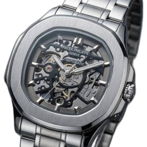 Patek Philipe Skeleton Automatic Silver gray