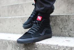 Vans SK8 High Top Sneaker All Black--
