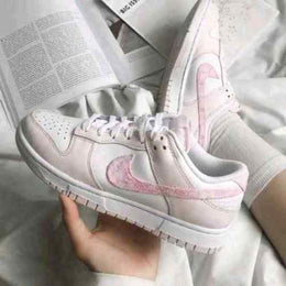 Nike sb dunk pink pasleiy for womens