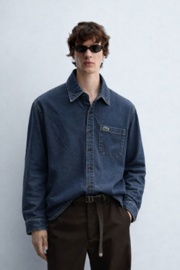 Lacoste IMPORTED STORE ARTICLE DENIM SHIRT
