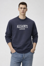 ALLSAINTS IMPORTED STORE ARTICLE SWEATSHIRT NAVY BLUE