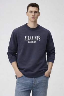 ALLSAINTS IMPORTED STORE ARTICLE SWEATSHIRT NAVY BLUE