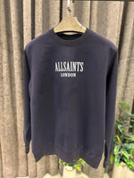 ALLSAINTS IMPORTED STORE ARTICLE SWEATSHIRT NAVY BLUE