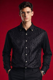 Versace IMPORTED STORE ARTICLE DIAMOND CHINA SHIRT