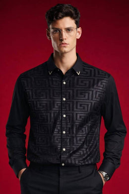 Versace IMPORTED STORE ARTICLE DIAMOND CHINA SHIRT