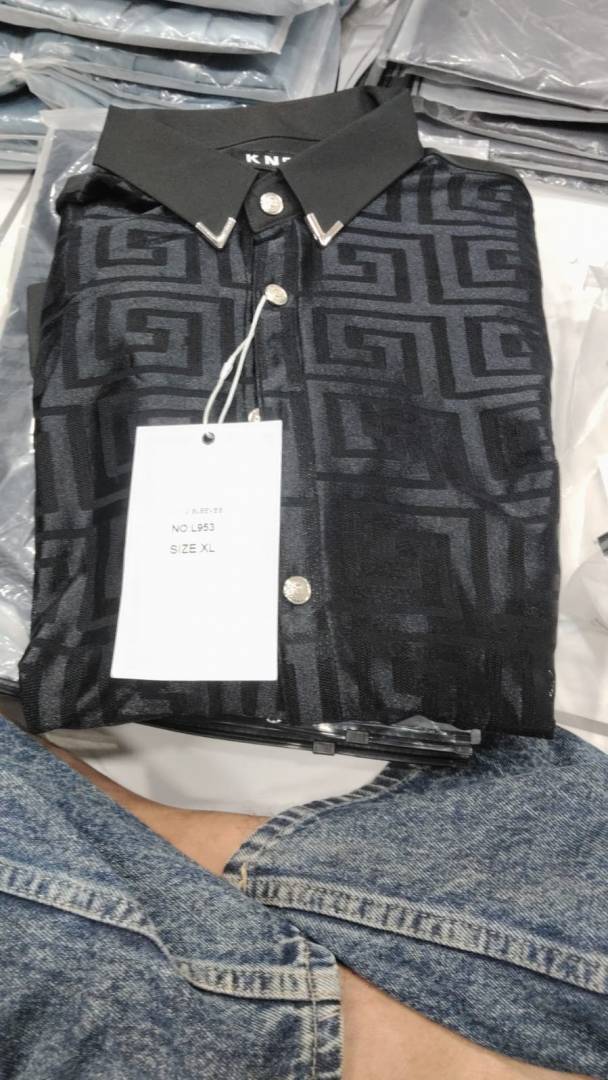 Versace IMPORTED STORE ARTICLE DIAMOND CHINA SHIRT