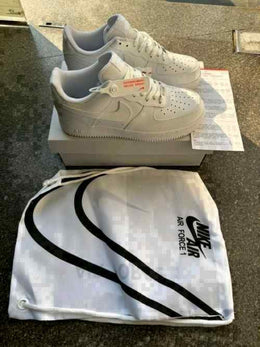 Nike Airforce 1 white pure leather heavy quality Womens 940