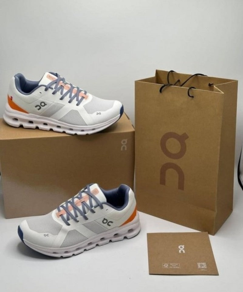 On Cloud Monster Undyed White Flame Running Shoes