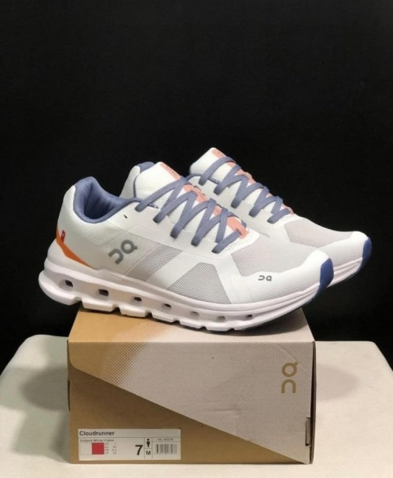 On Cloud Monster Undyed White Flame Running Shoes