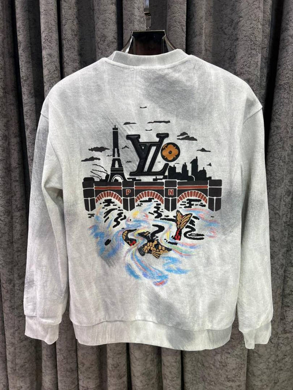 v-uitton imported sweatshirt store article black