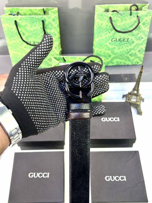 Gucci Full Black Belt Fa 31