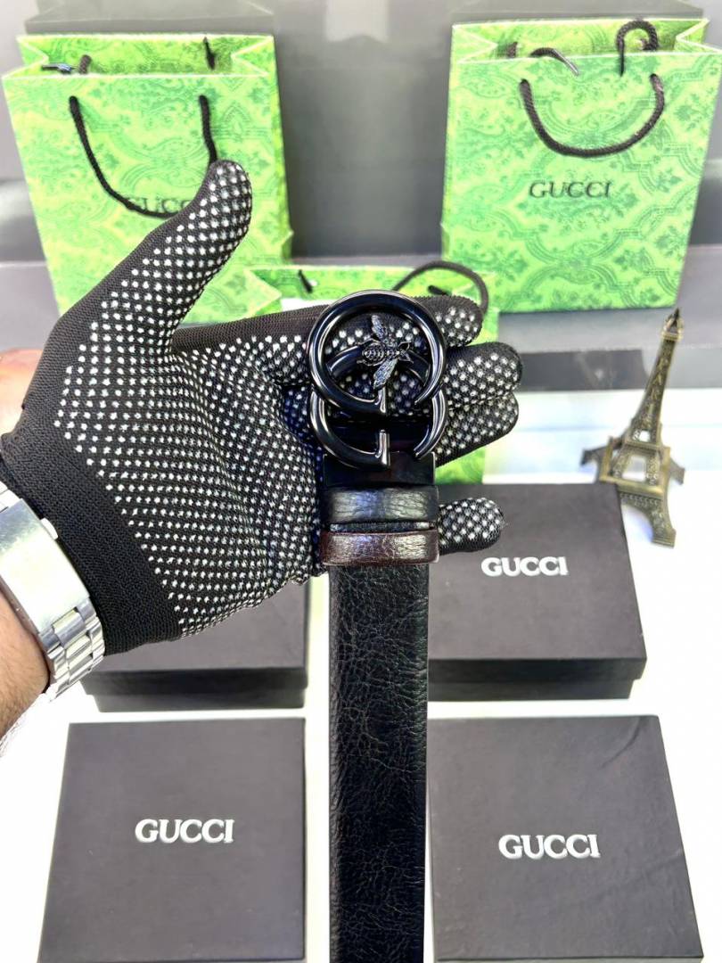 Gucci Full Black Belt Fa 31