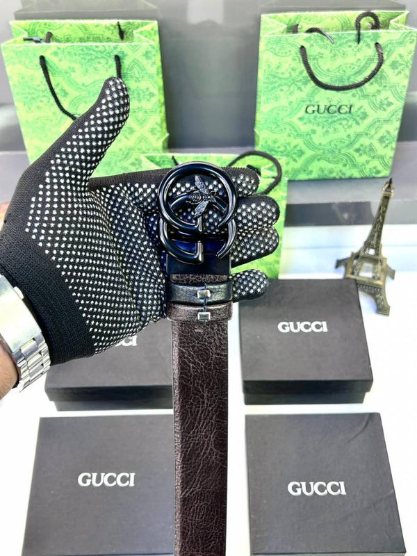 Gucci Full Black Belt Fa 31
