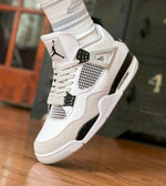 Air Jordan Retro 4 Military Black For Mens Semi UA