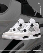 Air Jordan Retro 4 Military Black For Mens Semi UA