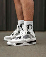 Air Jordan Retro 4 Military Black For Mens Semi UA