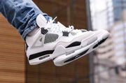 Air Jordan Retro 4 Military Black For Mens Semi UA