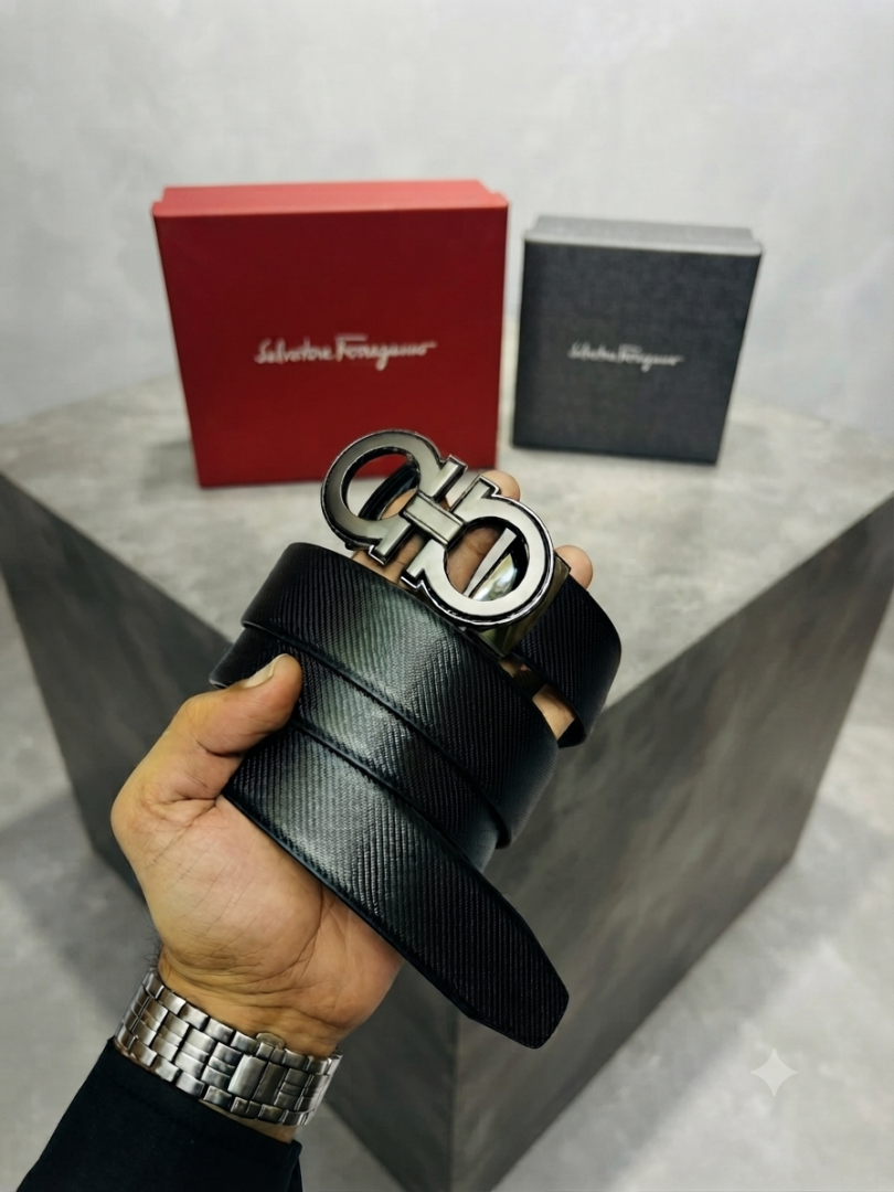 53 SF SALVATORE FERRAGAMMO PREMIUM QUALITY AUTOMATIC LOCK BELT