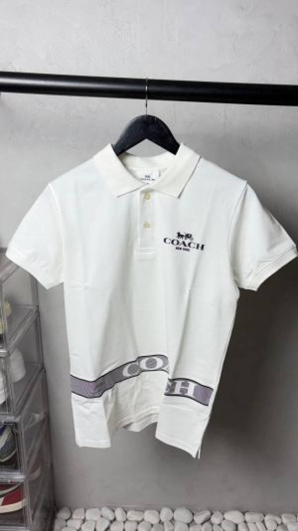 Coach Premium Polo T shirt with OG box packaging 1818