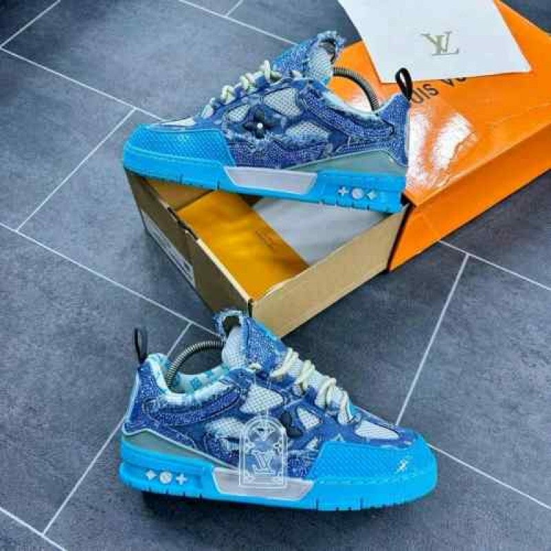 Louis VuittonSkate Trainer Blue Monogra ( fix)
