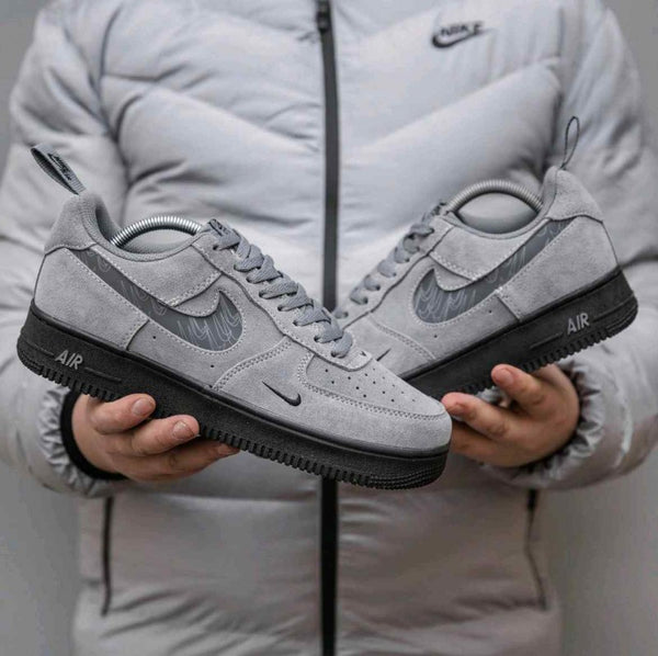 Nike AirForce 1 Low Reflective Swoosh Cool Grey