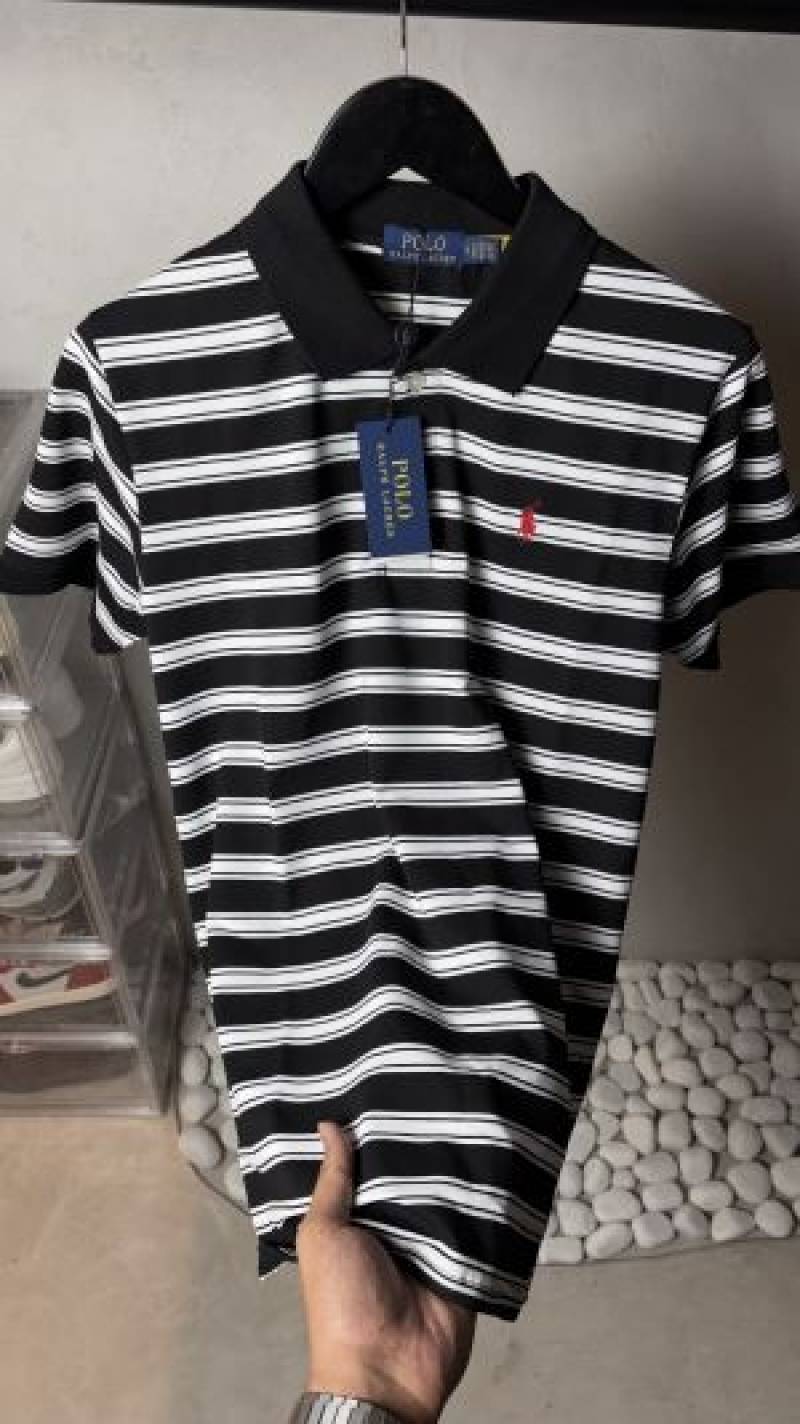 Ralph_ Laure_n Premium Striped Polo T-Shirt With OG Packaging 1347. Sales offer VS1000