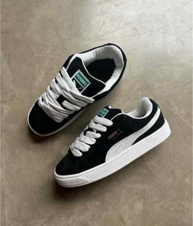 Puma suede Xl white black