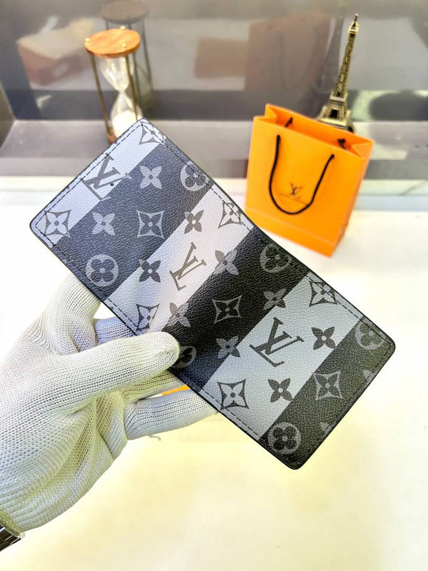 Lv_Loui Grey Premium Quality Wallet Fa 879