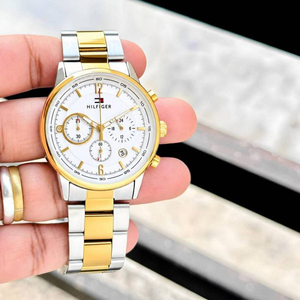 Tommy Evan 2 ton gold white