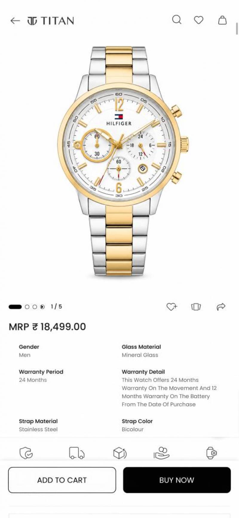 Tommy Evan 2 ton gold white
