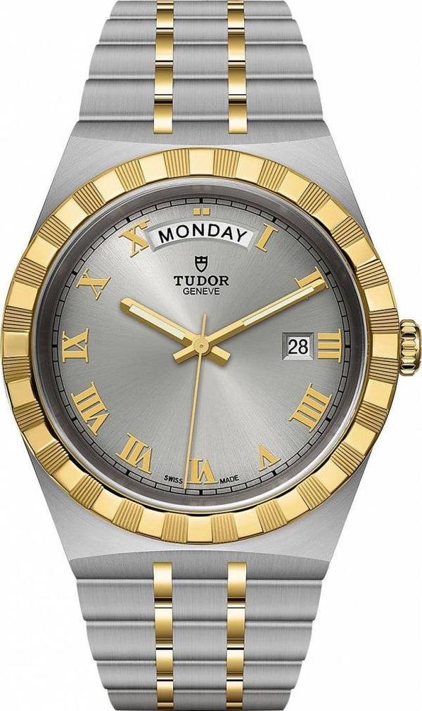 Tudor Royal Automatic 2 ton gold gray Roman ank
