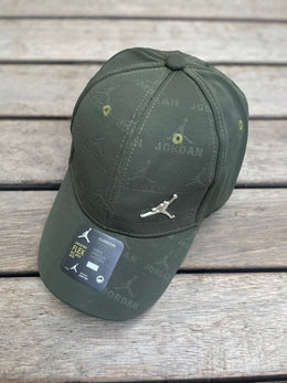 Air Jordan Front Small Mettalic Logo Green Print Premium Unisex Cap (With Box) 759