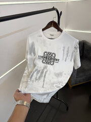 Loew e acid wash turkey imported round neck tshirt white