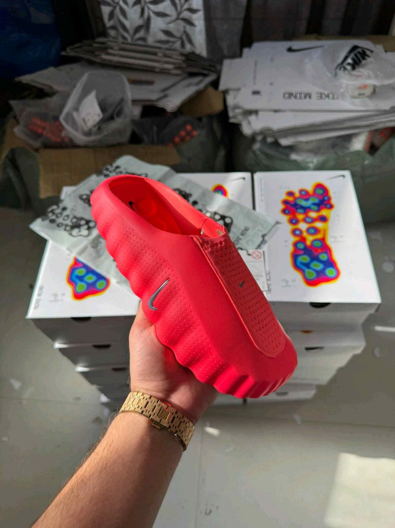 Nike Mind 001 Mules In Solar Red Fix