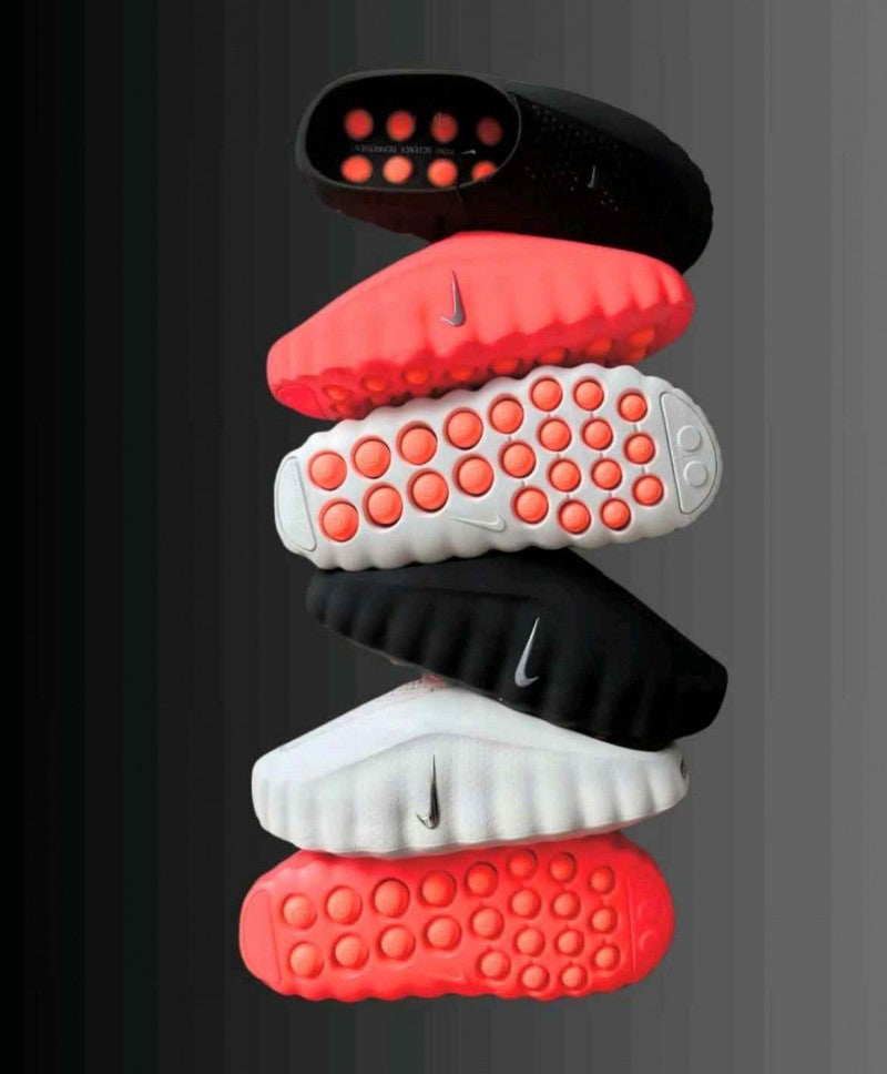 Nike Mind 001 Mules In Solar Red Fix
