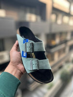 Birkenstock Suede Aqua Green