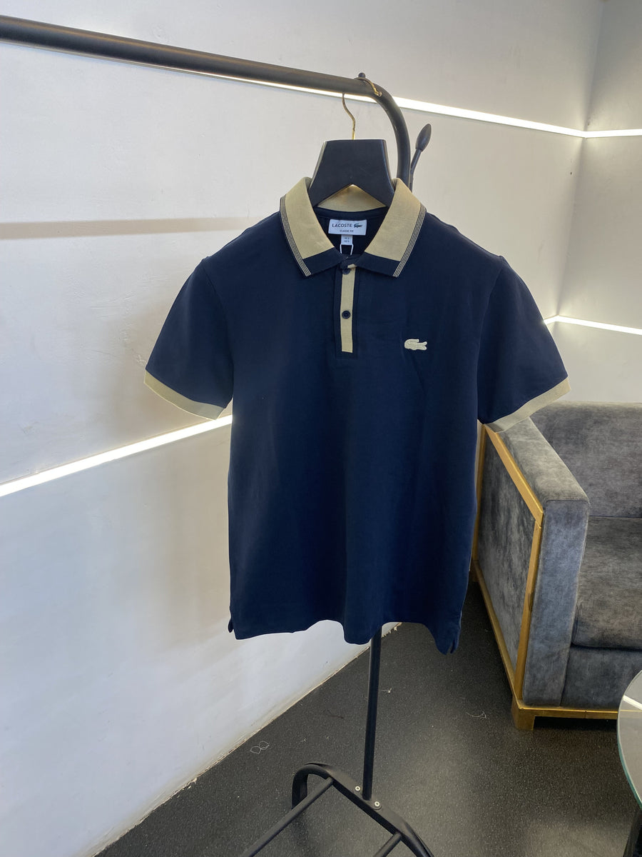 Lacoste imported polo tshirt navy blue
