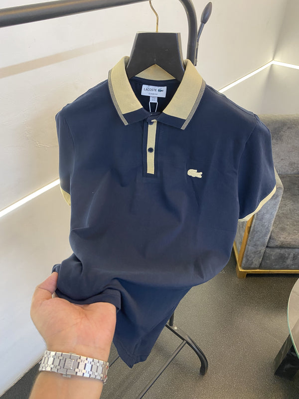 Lacoste imported polo tshirt navy blue