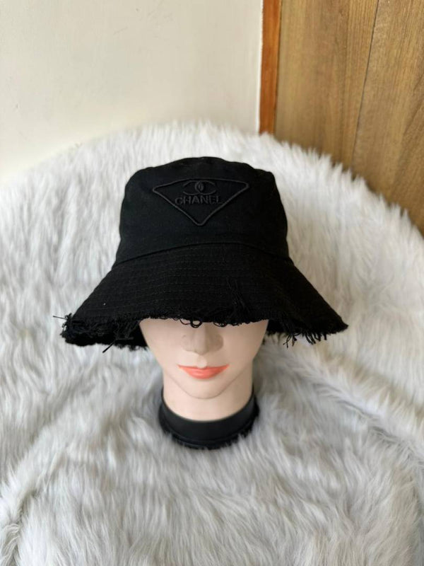 Chanel_CC_Black_Triangle_Premium_Bucket_Hat_With_Safety_Box_