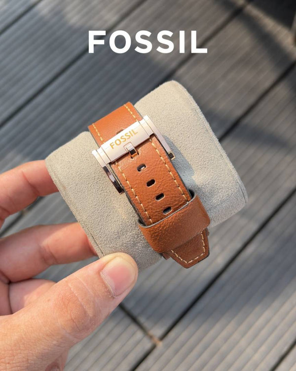 Fossil Bronson Chronograph Luggage Leather