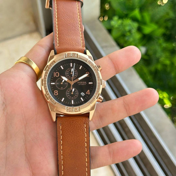 Fossil Bronson Chronograph Luggage Leather
