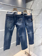 Dolce and Gabban a Green Shade Premium Imported Stretchable Lycra Fabric Straight Fit Denim 2955