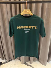 Hackett Middle Brand Logo Round Neck T-shirt grene