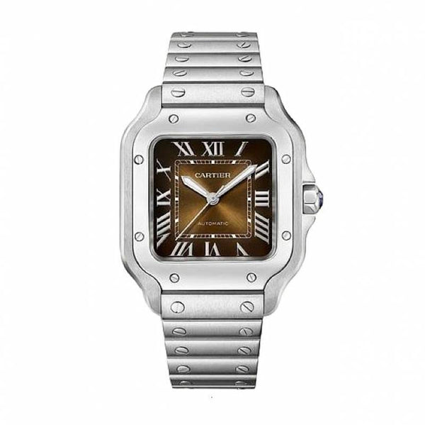 Cartier Santos Automatic silver brown